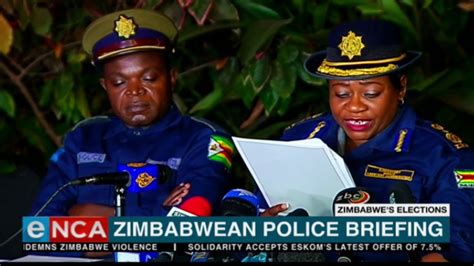 Zimbabwean Police Brief The Media Youtube