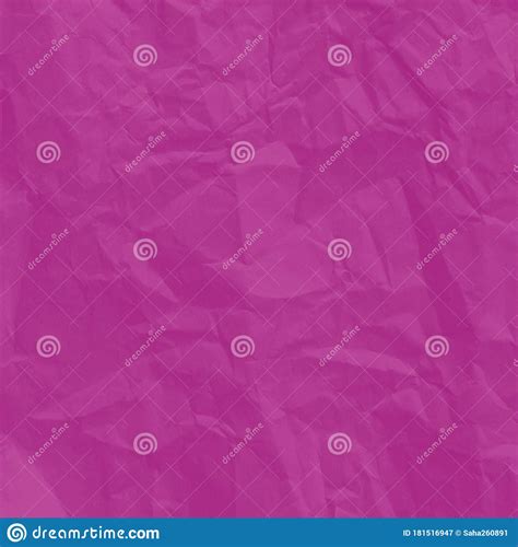 Crumpled Paper Background Pink Paper Texture For Art Project Stock