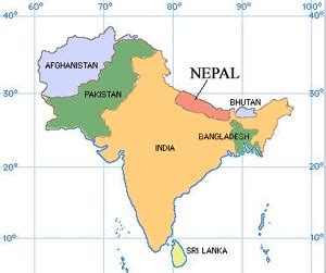 Indian Subcontinent Map Realworld Adventures