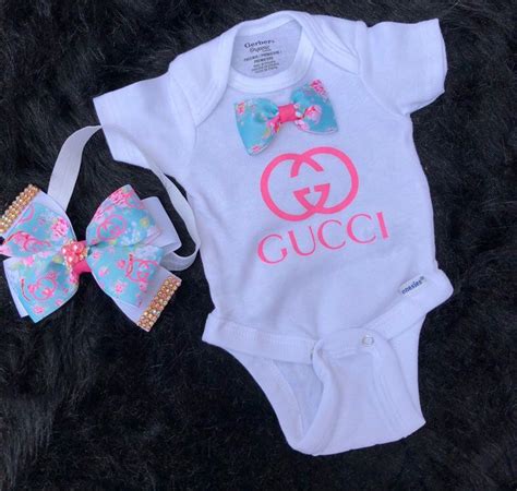 Baby Gucci Onesie Gucci Baby Designer Baby Gucci Headband Baby