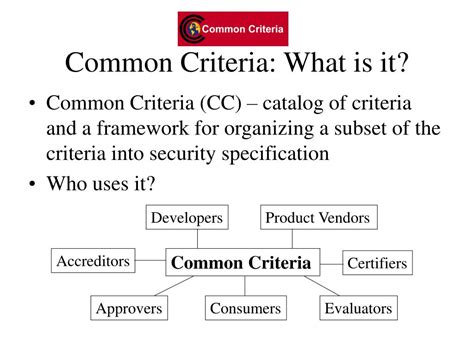 Ppt An Overview Of Common Criteria Protection Profiles Powerpoint