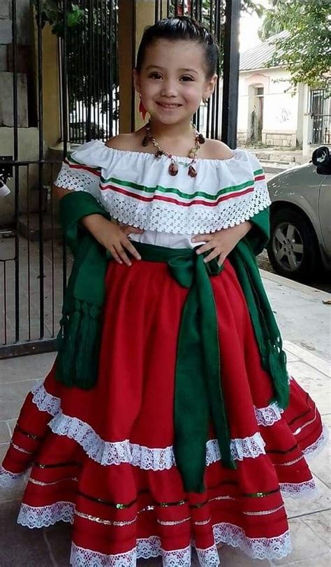 traje típico mexicano tricolor vestuario mexicano vestidos mexicanos para niña vestuario