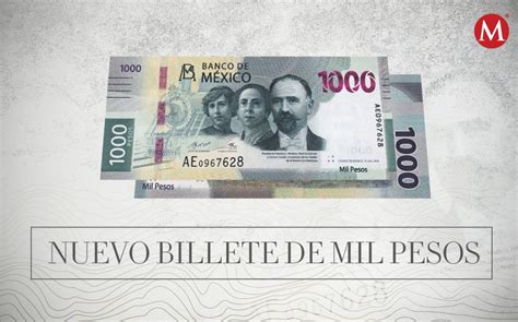 Nuevo billete de mil pesos así luce y estos personajes aparecen