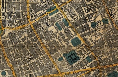 Large Old Map Of London England 1860 Restoration Hardware Style London