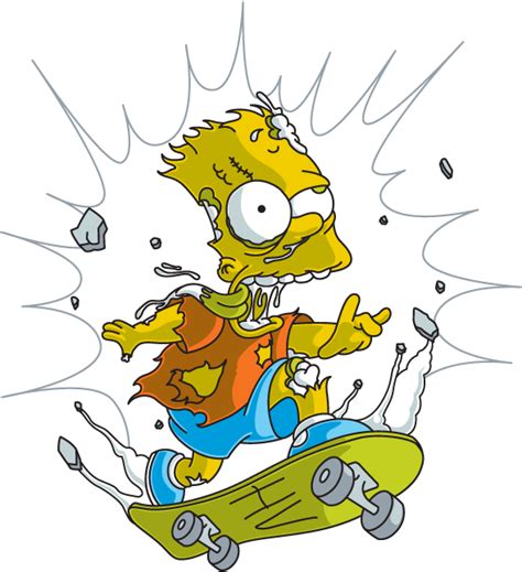 Download Homer Skateboarding Homero Transprent Bart Simpson Skate Png