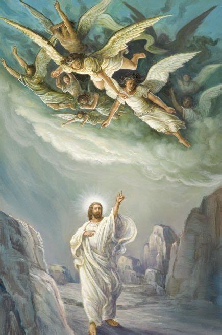 Jesus And Angels Angel Art Jesus Pictures Christian Art