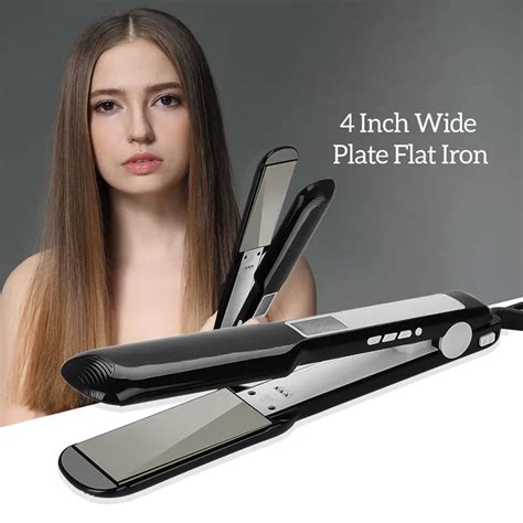 Wide Plate Hair Straightening Iron Professional Ceramic Hair