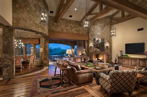 Southwestern Ranch Traditional Living Room Phoenix By Calvis