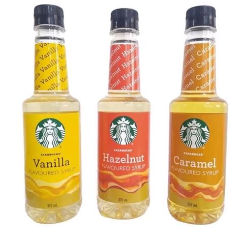Starbucks Flavoured Syrup Hazelnut Flavour Ml Bottle Shopee
