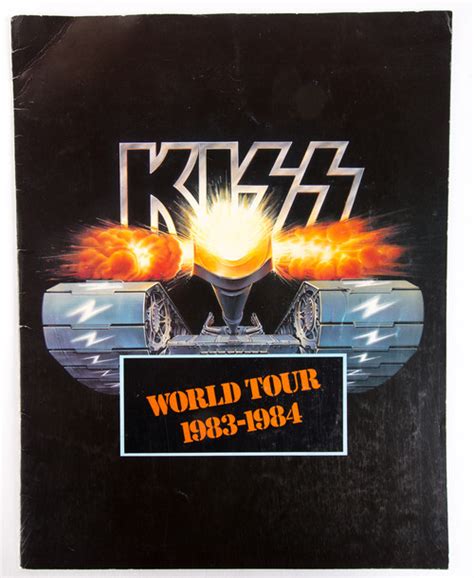 Kiss Tourbook Lick It Up 84 Europe Kiss Museum
