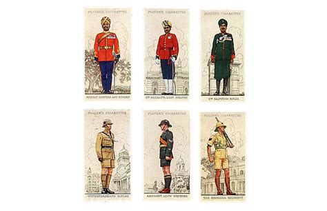 British Empire Military Uniforms Set Of 6 Prints With A Past