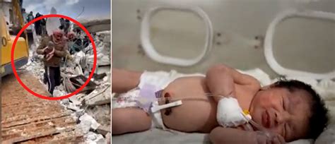 Familys Only Survivor Is Baby Who Was Born While Mother Was Trapped Under Rubble From
