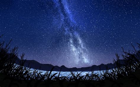 Download Wallpaper 1920x1200 Stars Starry Sky Milky Way