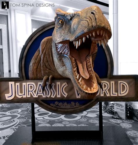 Jurassic World Dinosaur T Rex Trade Show Prop Tom Spina Designs Tom