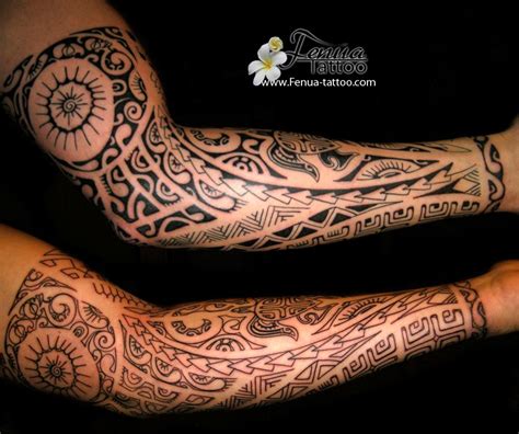 Tatouage Polynésien Bras Complet Homme Polynesisches Tattoo Maori Tattoo Thigh Tattoo Henna