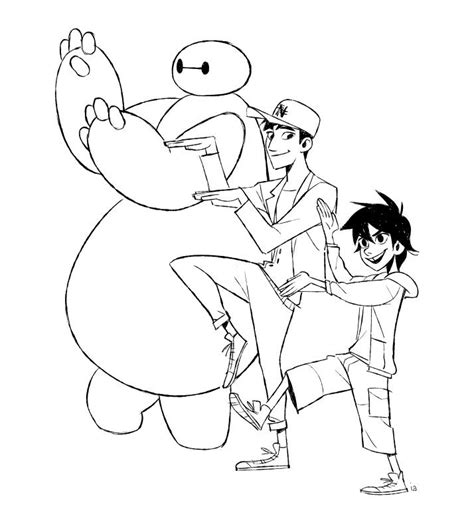 This big hero 6 coloring pages to print features aunt cass with the hamada brothers, tadashi, and hiro. 15 Awesome Big Hero 6 Coloring Pages For Kids - Coloring ...