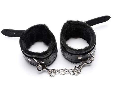 Faux Fur Handcuffs Sissy Panty Shop
