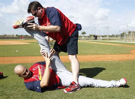 Albert Pujols In St Louis Cardinals Spring Training Workout Session