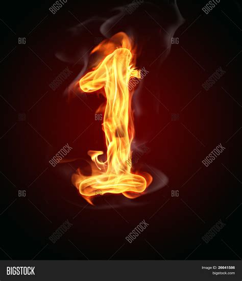 Fire Number 1 Image And Photo Free Trial Bigstock