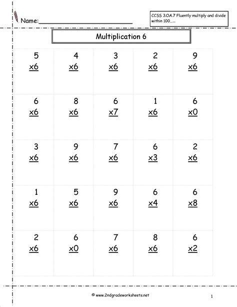 Cool Multiplication Worksheets Common Core Ideas Walter Bunces Common