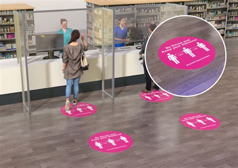 Social Distancing Floor Graphics Signs And Markers