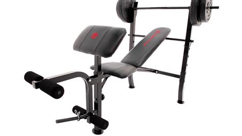Marcy Standard Weight Bench 80lb Weight Set Mkb 2081 Youtube