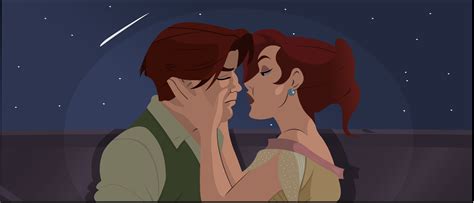 Anya And Dimitri Kiss Disney Anime Disney Characters