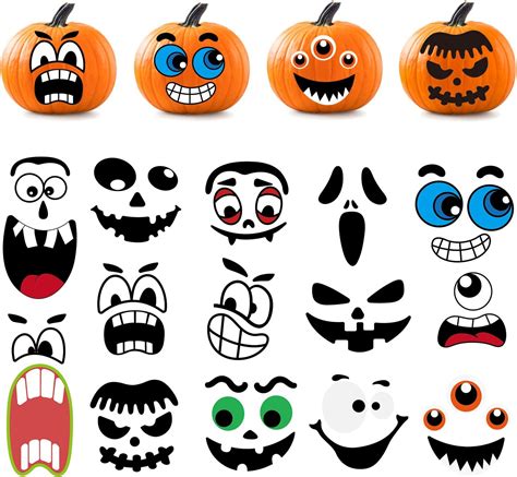 Buy Whaline 64pcs Halloween Pumpkin Stickers 14 Funny And Classic