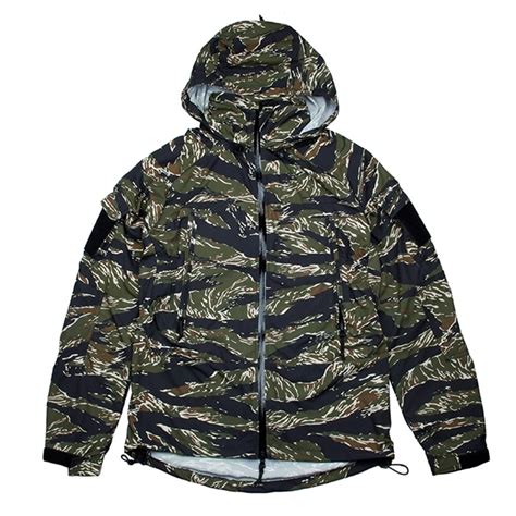 Specwarfare Airsoft Tmc Pcu Level 5 Softshell Jacket Green Tigerstripe