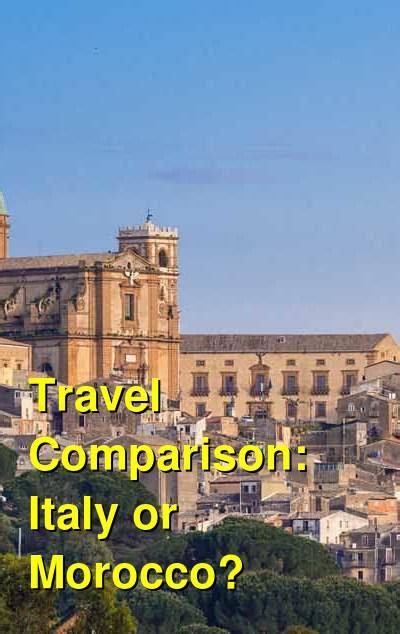 italy  morocco comparing travel costs  countries budgetyourtripcom