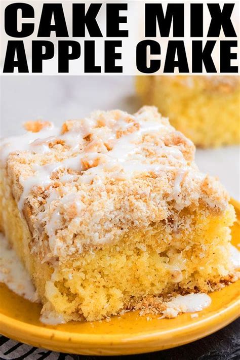 Maybe you would like to learn more about one of these? EASY APPLE CAKE WITH CAKE MIX RECIPE- Includes a crumble ...