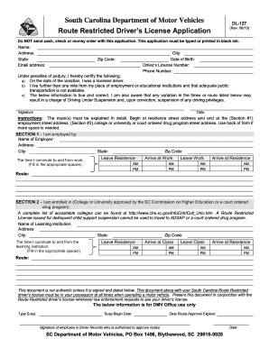 Maybe you would like to learn more about one of these? 2019-2021 Form SC DL-127 Fill Online, Printable, Fillable, Blank - pdfFiller