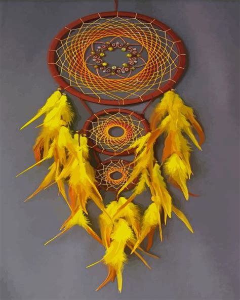 Yellow Dream Catcher New Paint By Number Canvas Paint By Numbers