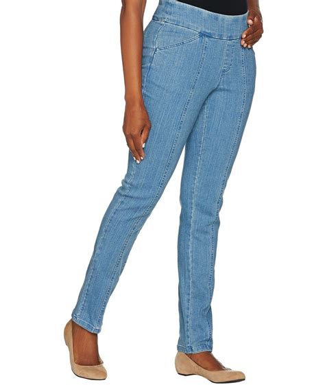Denim And Co Denim And Co How Smooth Petite Straight Leg Jeans A279681
