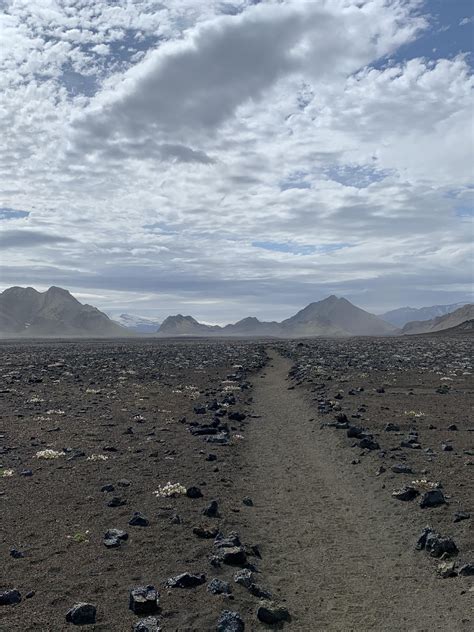 Not Another Soul For Miles In The Desert Of The Icelandic Highlands