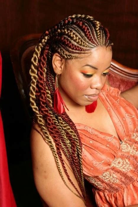 Jumbo ghana braids look spectacular in a pony. 50 Ghana Braids Styles | herinterest.com/