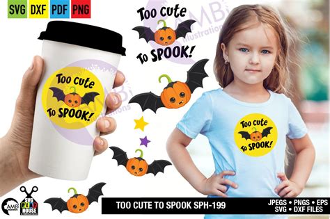 Too Cute To Spook Sph 199 Illustrations ~ Creative Market