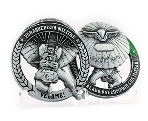 Moeda Medalha Paraquedista Militar Militarizandomeujeep Com Br