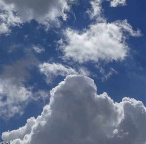 Puffy White Clouds Blue Sky Free Stock Photo Public Domain Pictures