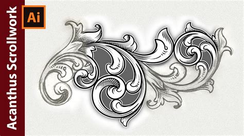 How To Draw Scrollwork Scroll Draw Drawing Step Step By Step Drawing