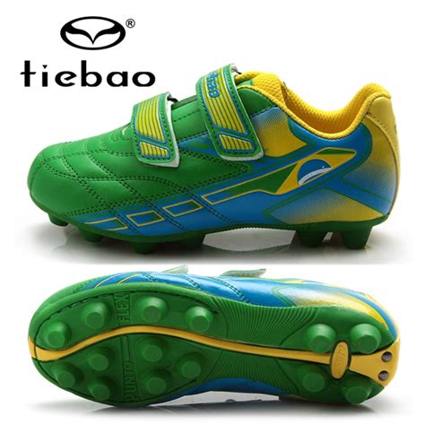 Tiebao Professional Children Soccer Shoes Boys Football Boots Outdoor