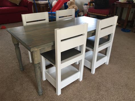 5 out of 5 stars. Ana White | Children's Farmhouse Table and storage chairs ...