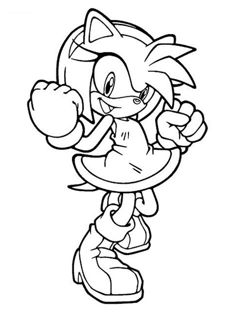 Sonic Coloring Pages Amy Mermaid Coloring Pages Rose Coloring Pages