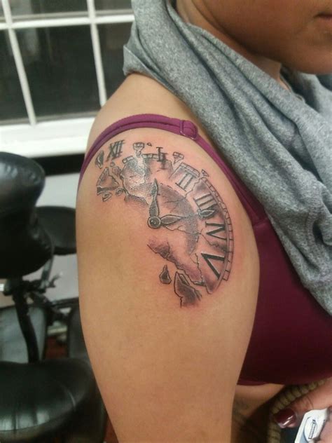 Broken Clock Done By Jess Broken Clock Tattoo Clock Tattoo Watch