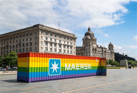 Rainbow Container Tour Launch Marks Maersk Sponsorship Culture Liverpool