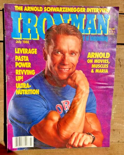 Ironman Bodybuilding Magazine Arnold Schwarzenegger Intervew July 1988