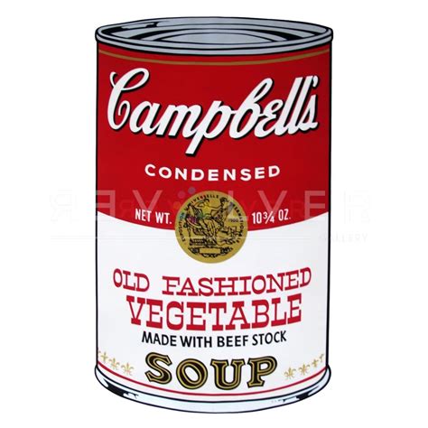 Campbells Soup Cans Ii Old Fashioned Vegetable 54 Andy Warhol