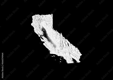 A Map Of California California Map In Joyplot Style Minimalist Poster