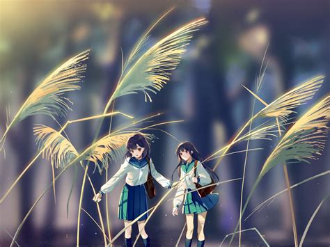 Download Art Dwarf Grass Anime Girls 1400x1050 Wallpaper Standard 4