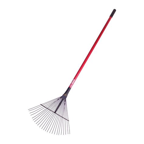Home depot's super flex poly steel rake ~ review & test. Bully Tools 24-Tine Leaf and Thatching Rake with ...